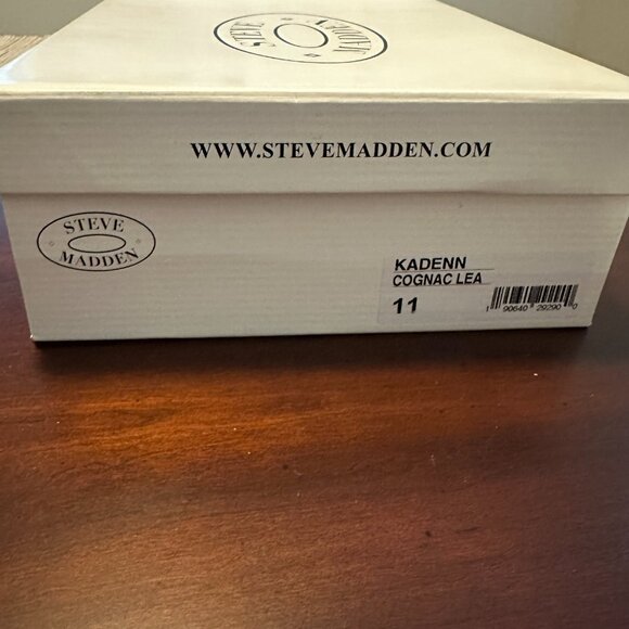 Steve Madden Cognac Leather Wedge Strappy Sandals - Picture 4 of 4